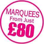 Marquee's from just £80.00!